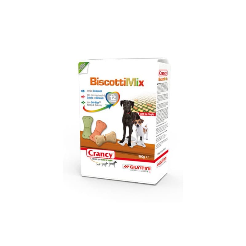 GIUNTINI CRANCY BISCOTTI MIX 500GM