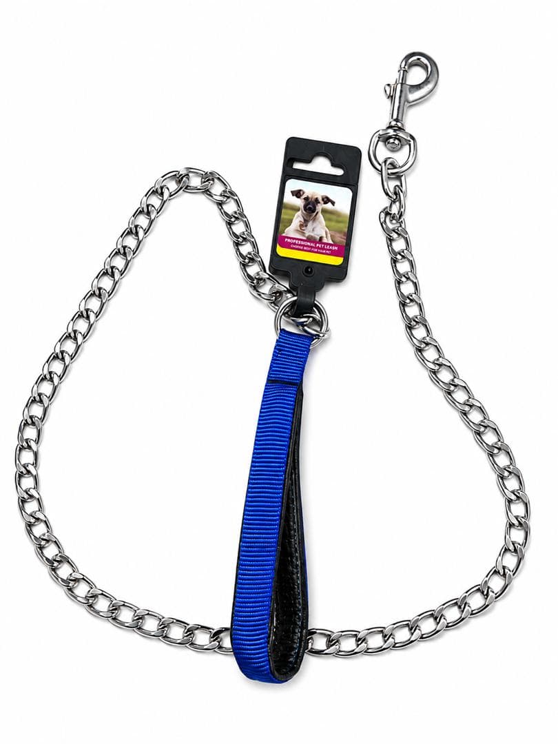 SL 102B FLAT CHAIN LEAD WITH FOAM HANDLE 4MMX120CM