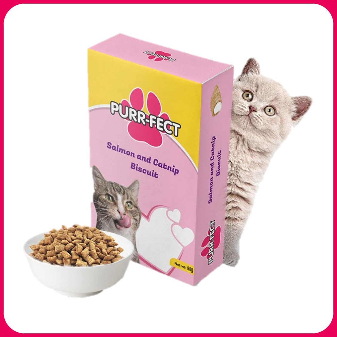 PURRFECT SALMON AND CATNIP BISCUITS — view 2