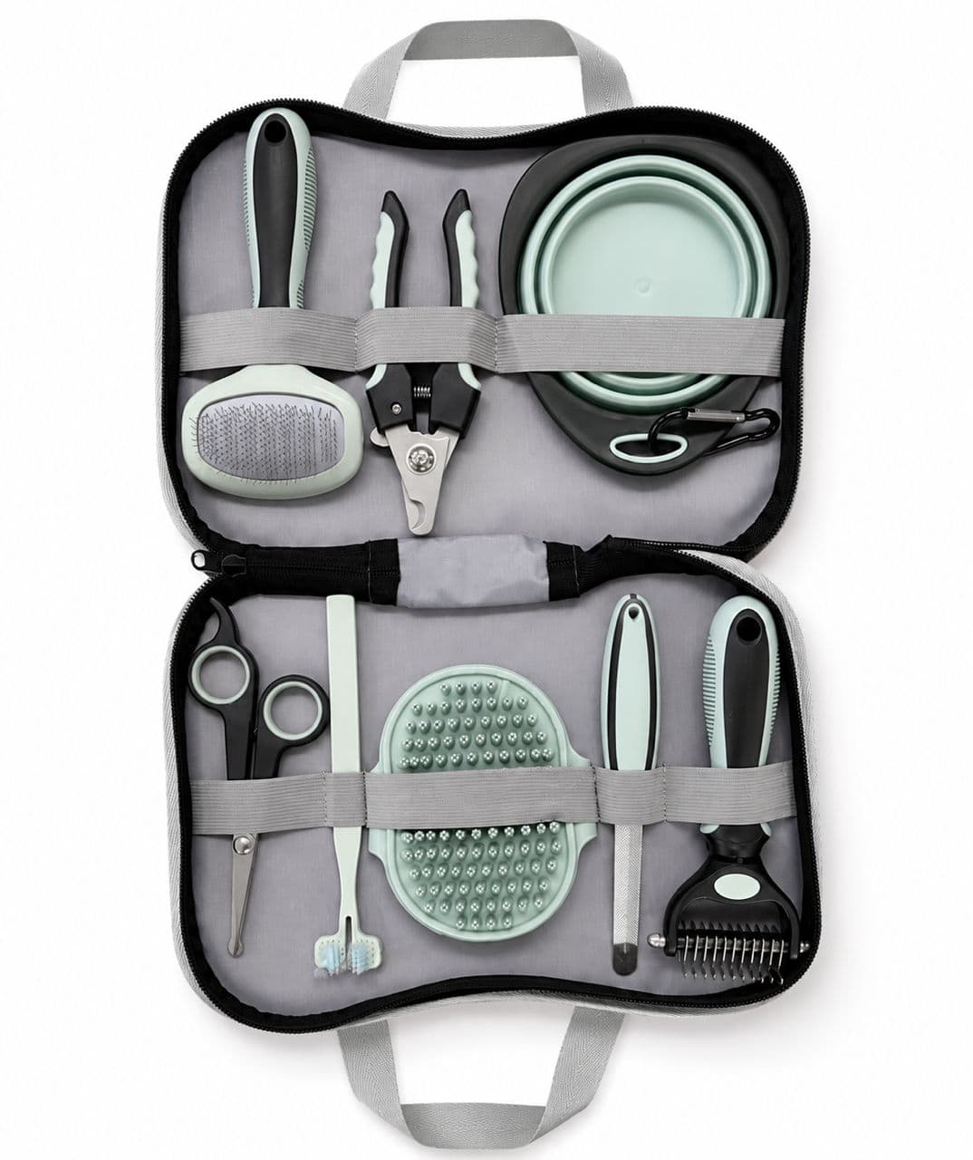 PC0254  8PACK GREEN PET GROOMING KIT