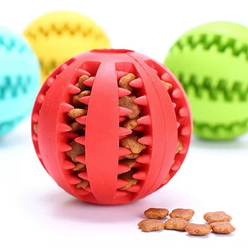 PT0064  DURABLE TPR DOG CHEW TOY BALL 7CM — view 2