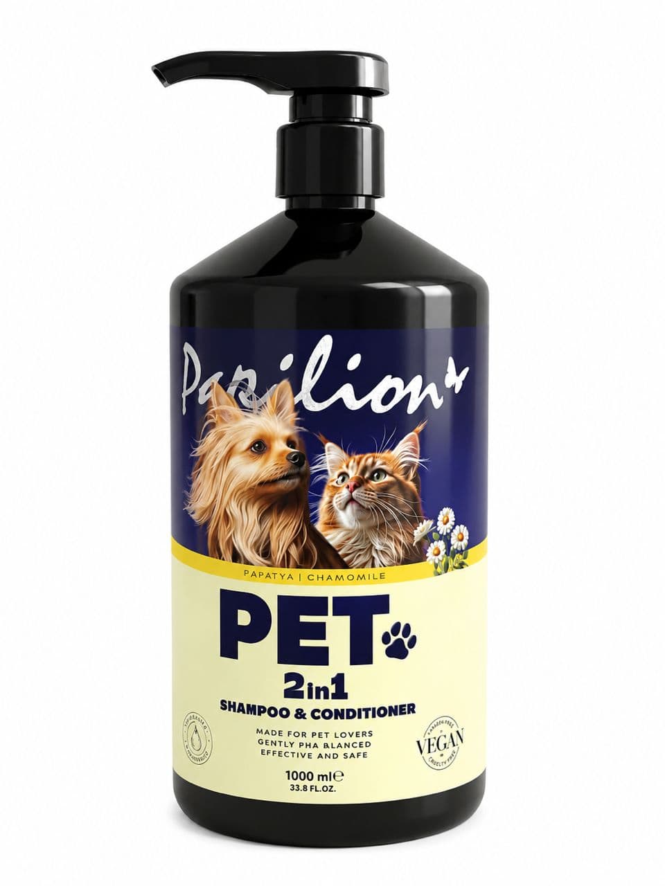 PAPILION PET SHAMPOO 1L GREENTEA
