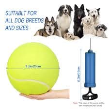 PT0225 -5 Air Inflated 24cmTennis Ball for Dog — view 3