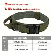ADJUSTABLE NYLON TACTICAL COLLAR SIZE L — view 2